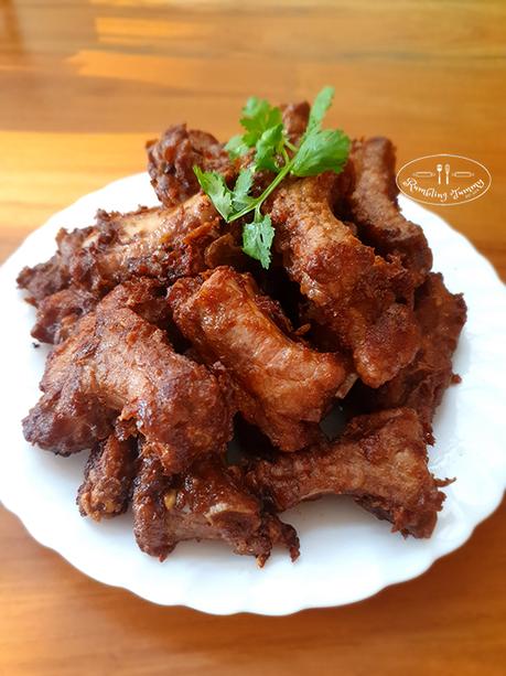 Red Fermented Bean Curd Ribs 南乳排骨 (highly recommend)