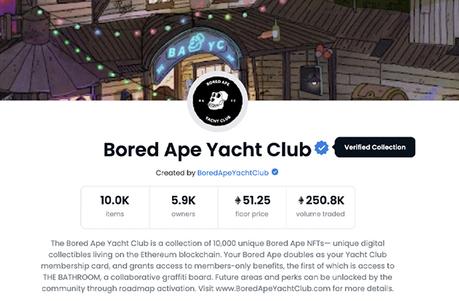 BAYC Opensea blue checkmark