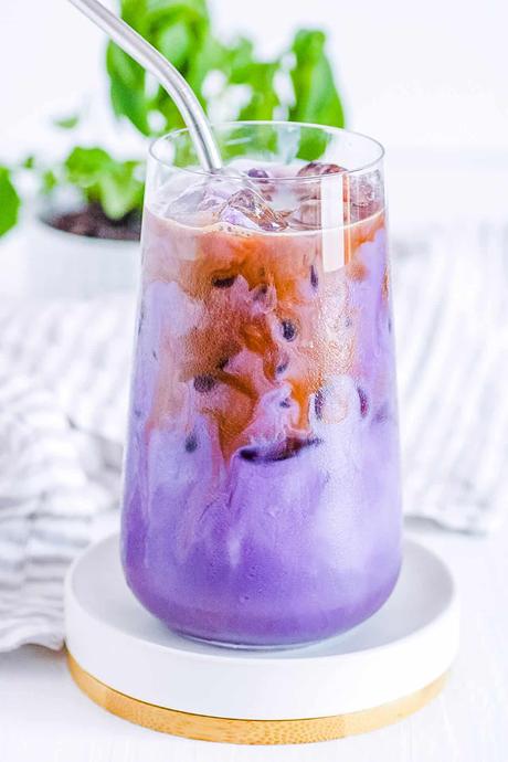 Ube Latte (Iced Purple Yam Coffee!)