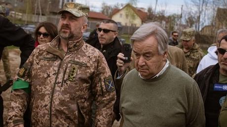 Russian Strikes Hit Ukraine’s Capital Kyiv As UN Chief Visits