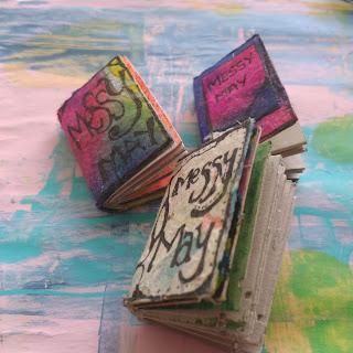 Mini Art Journal & Background Page - Get Messy May - Day 1 & 2