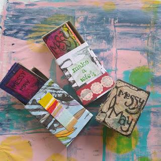 Mini Art Journal & Background Page - Get Messy May - Day 1 & 2