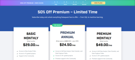Dataquest Pricing: How much does Dataquest cost?