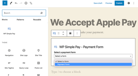 apple pay block