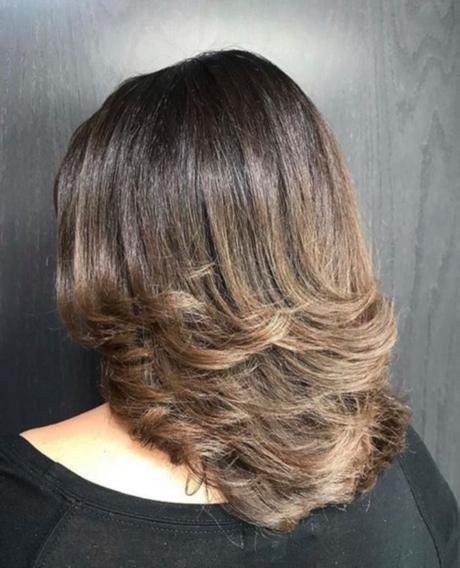 Medium Short Hair Step Cut