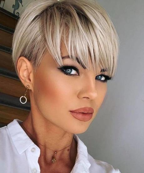 Short Pixie Haircut With Bangs