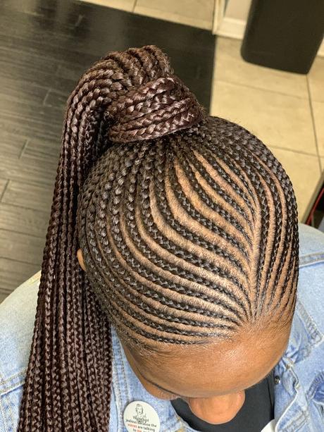 Cornrow Braids Ponytail