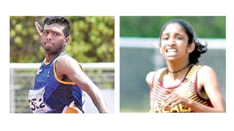 Rumesh Tharanga (Javelin Throw )-Tharushi Karunaratne (400m, 800m)