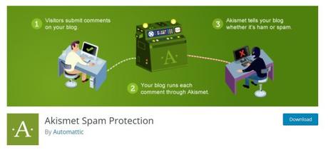 WordPress Plugins You Must Have When Starting a New Website akismet spam protection plugin
