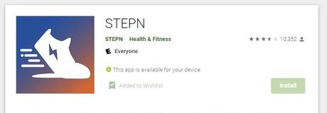 Install STEPN from App Store