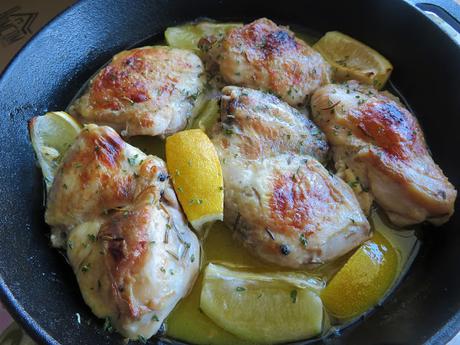 Cast Iron Lemon & Rosemary Chicken