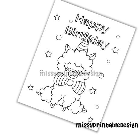 Free Happy Birthday Coloring Pages