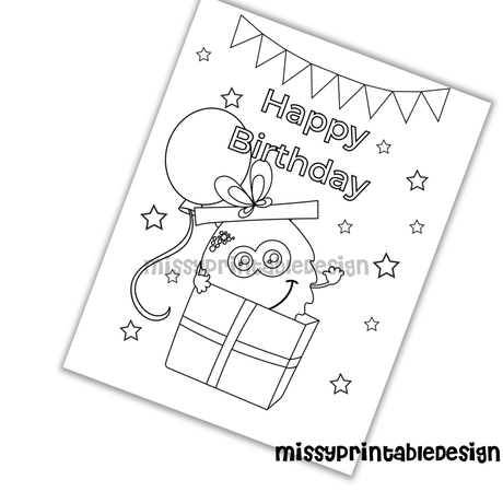 Free Happy Birthday Coloring Pages