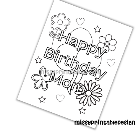 Free Happy Birthday Coloring Pages