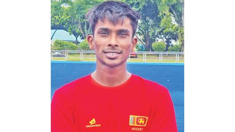 Vipul Dhanushka Fernando who scored three goals to help Sri Lanka to win.