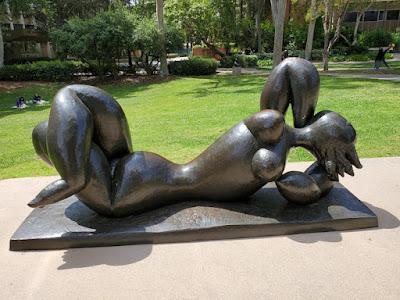 JACARANDA TIME AT THE UCLA SCULPTURE GARDEN, Los Angeles, CA