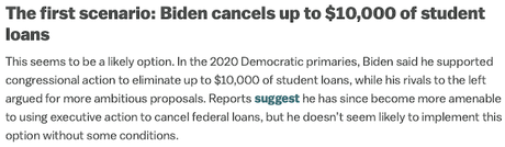 Will Biden Reduce Or Eliminate Student Loan Debt?