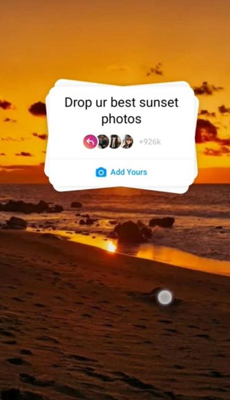 How To Create “Drop your best sunset photos” Instagram Story 2022