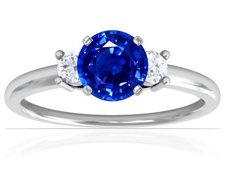 Blue Sapphire Engagement ring