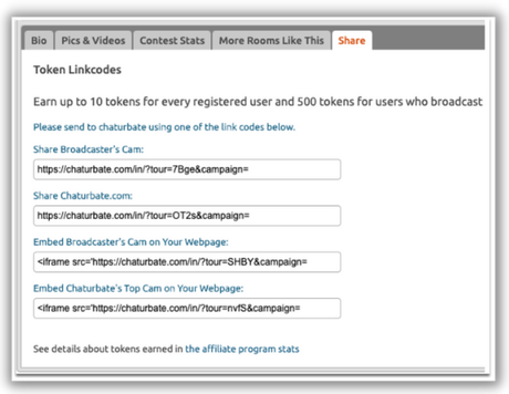Chaturbate Affiliate Program Why You Should Promote It! Earn Chaturbate Tokens with the Tokens Per Registration Program