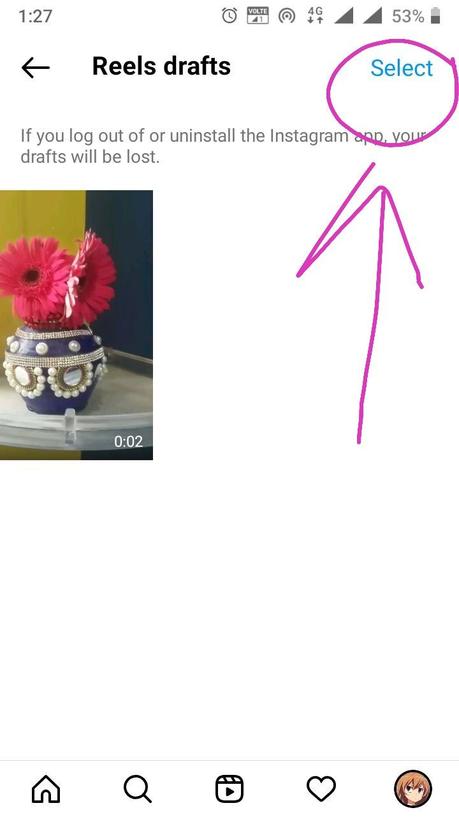 How To Delete Draft Reel Instagram