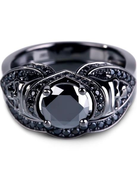 black diamond wedding rings unique rings1