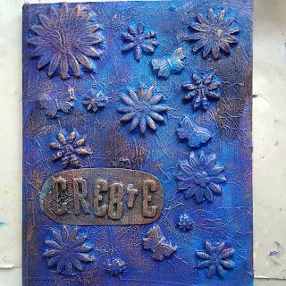 Art Journal Cover - Mixed Media Artist Collaboration, Challenges