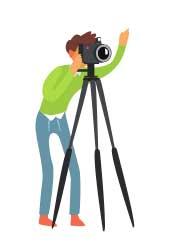 Tripod for Eye Level Angle of View