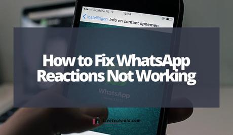 How to Fix WhatsApp Reactions Not Working