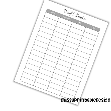 Free Printable Fitness Planners