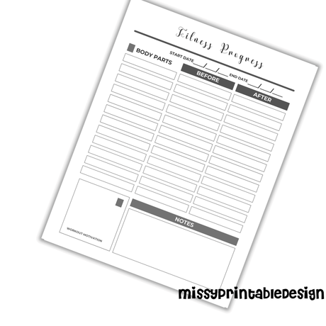 Free Printable Fitness Planners