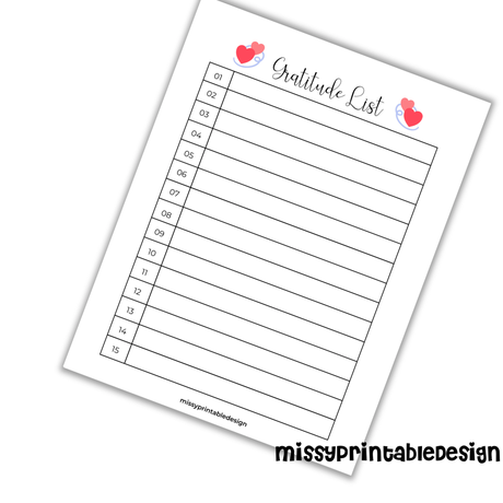 Free Printable Gratitude Journals