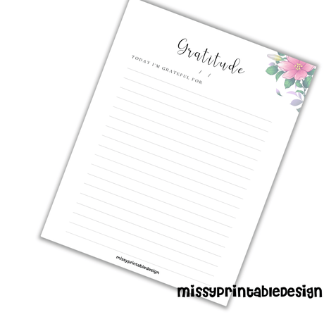 Free Printable Gratitude Journals