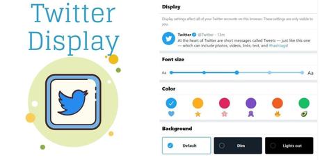 Twitter display settings and Twitter algorithm changes