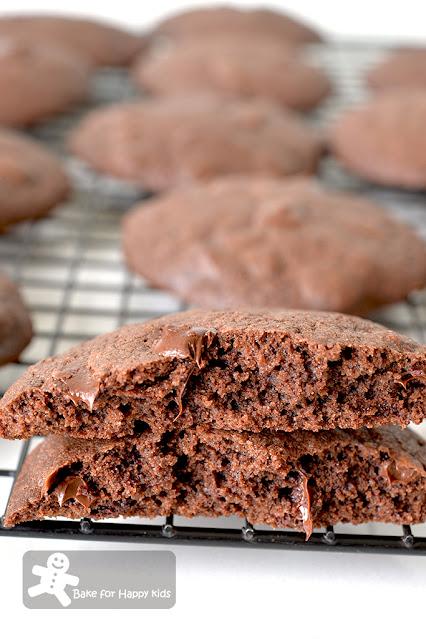 Easy Crispy Chewy Double Chocolate Cookies - Donna Hay