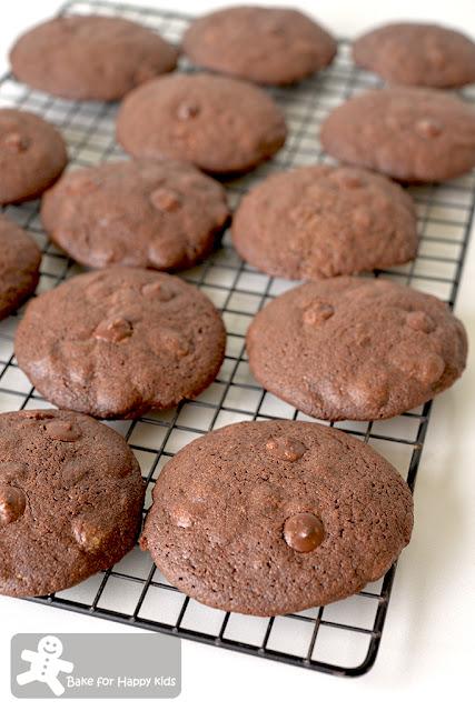 crispy chewy double chocolate cookies Donna Hay