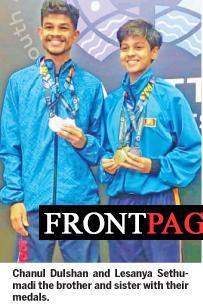 Chanul and Ayla defeat Indian paddlers at South Asian Junior Tourney