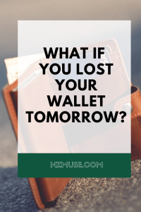 what if you lost your wallet tomorrow
