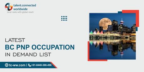 Latest BC PNP Occupation in Demand List