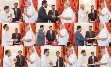 Nine Cabinet Ministers of All-Party Government sworn-in