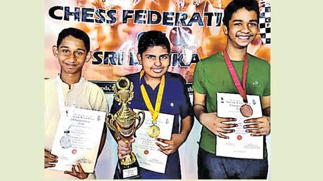 The winners pose with their medals    