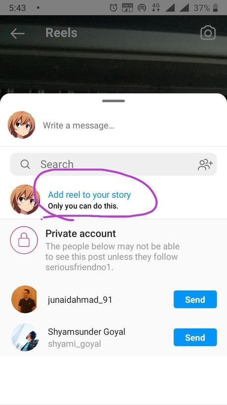 How To Share A Reel On Instagram Story 