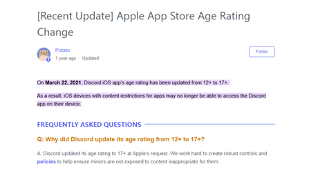 [Recent Update] Apple App Store Age Rating Change