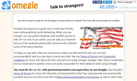 Omegle website