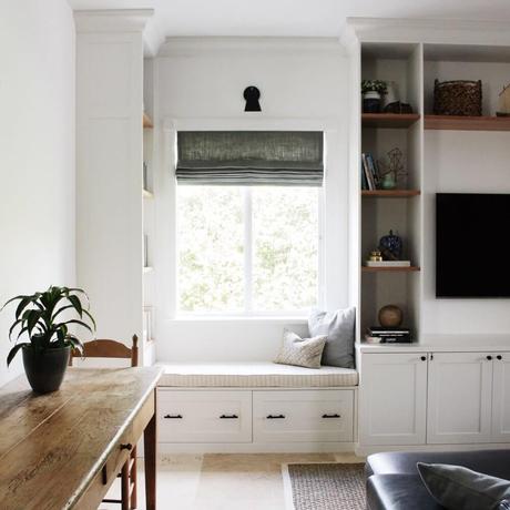 low window seat ideas