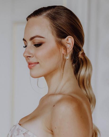 winter wedding hairstyles ponytail for guest slmakeupandhair