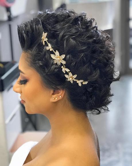 spring wedding hairstyles short curls with hair vine jeanclaudeelmoughayar