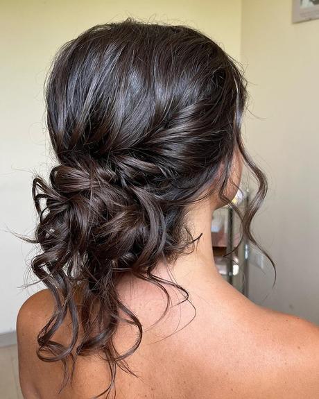 low bun hairstyles for wedding simple swept loose irinafarfallina