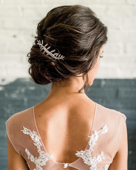 low bun hairstyles for wedding simple wavy side slmakeupandhair