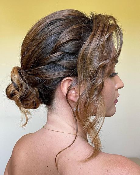 low bun hairstyles for wedding diy with swept irinafarfallina